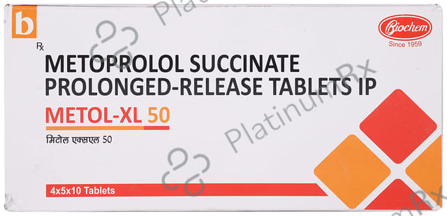 Metol Xl 50mg PR Tablet 10s