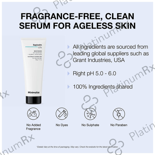 Minimalist 03% Sepicalm Moisturizer 50gm