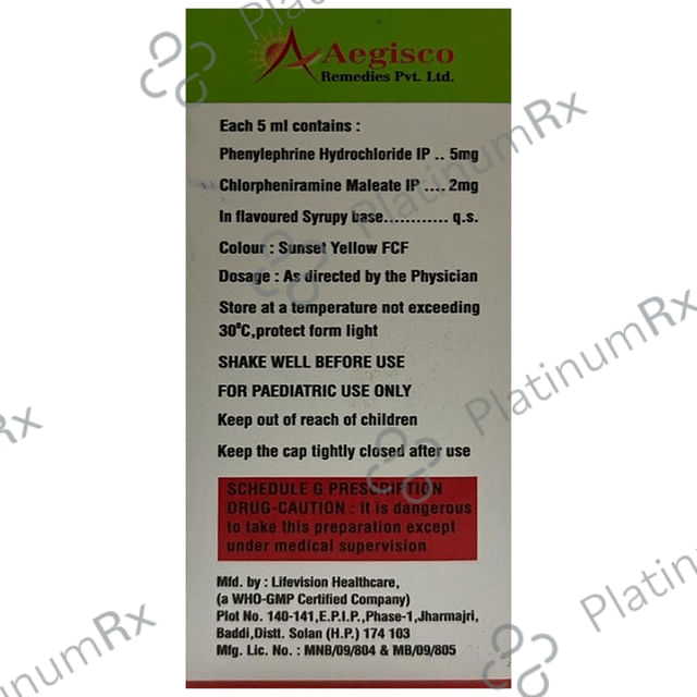 Restkid Orange 2/5mg Syrup 60ml