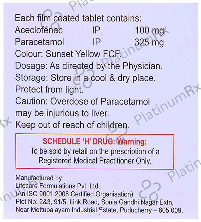 Prifen 100/325mg Tablet 10s
