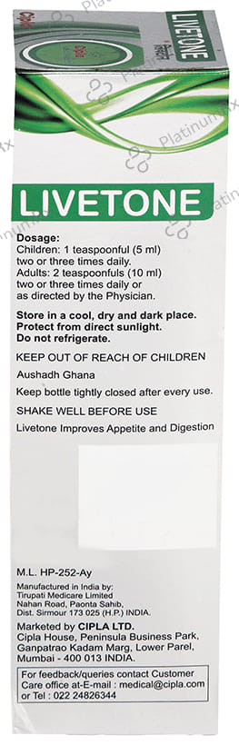 Livetone Syrup 225 ml