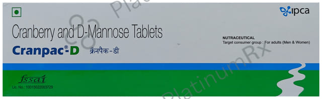 Cranpac D 600/300mg Tablet 10s