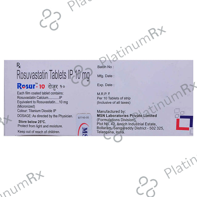 Rosur 10mg Tablet 10s