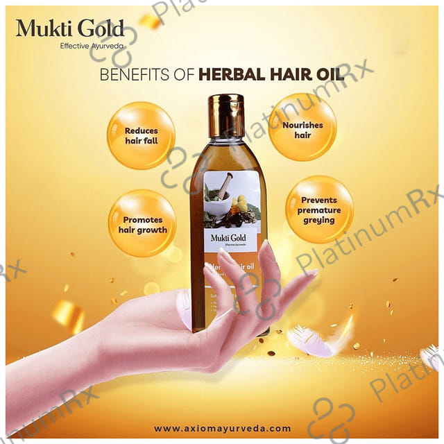 Axiom Mukti Gold Herbal Hair Oil 100 ml
