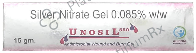 Unosil 550 Antimicrobial Wound and Burn Gel 15 Gel