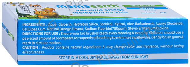 Mamaearth for Kids Awesome Orange 4+ years Toothpaste 50gm