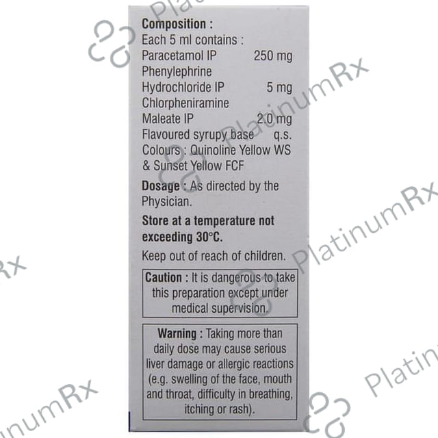 Maxtra P DS 2/250/5mg Syrup 60ml