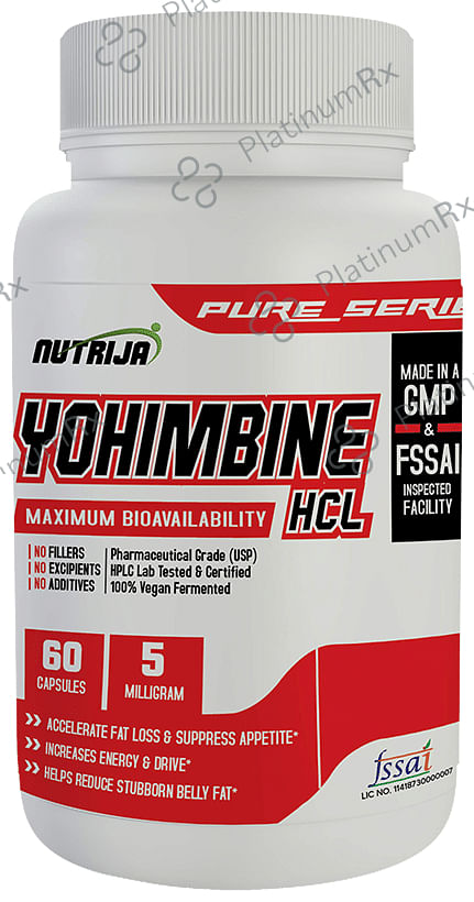 Nutrija Yohimbine HCL 5mg Capsule