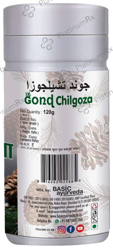 Basic Ayurveda Gond Chilgoza 120 gm