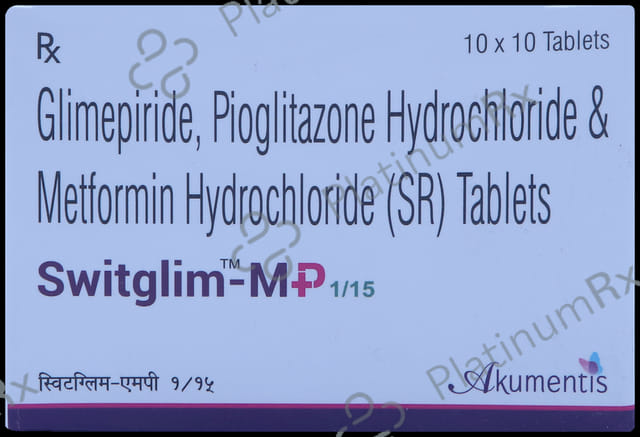 Switglim MP 1mg/500mg/15mg Tablet SR