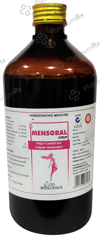 LDD Bioscience Mensoral Syrup 450 ml