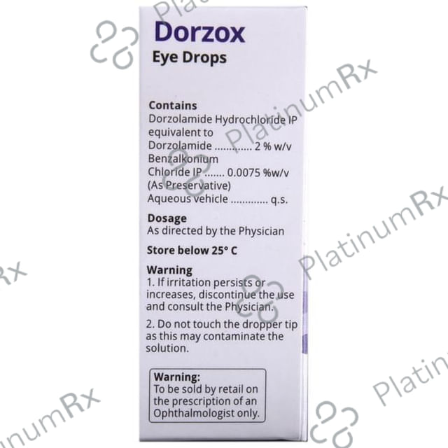 Dorzox 2% Eye Drop 5ml