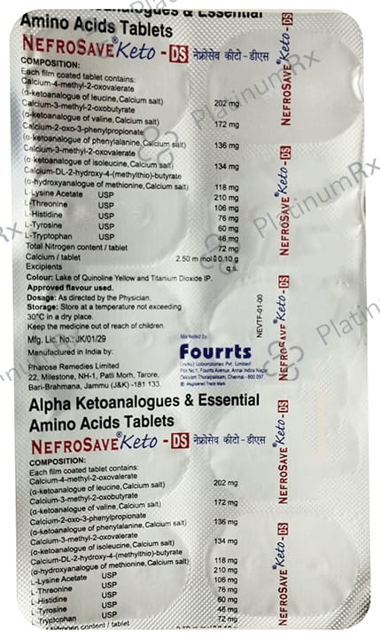 Nefrosave Keto DS Tablet 10s