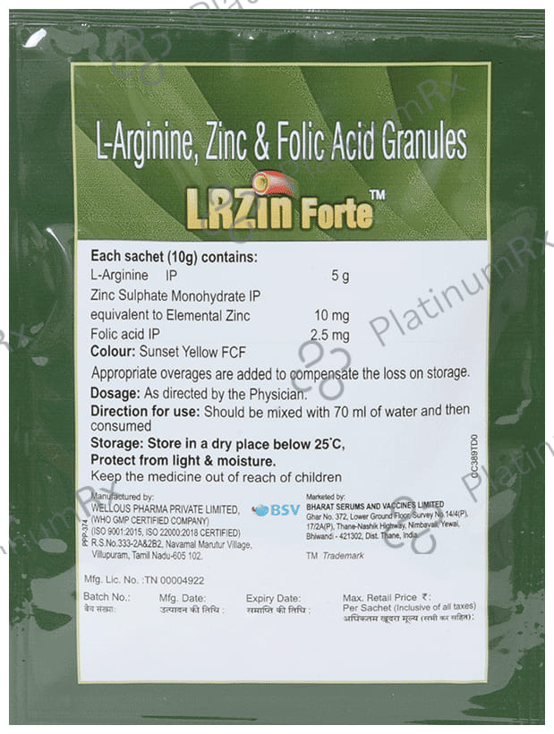 Lrzin Forte Orange Granules 10gm