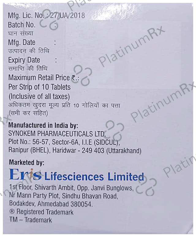 Tendia MP 500/15/20mg Tablet SR 10s