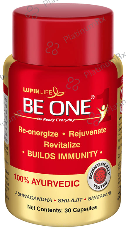 Lupin Life Be One Capsule with Ashwagandha and Shilajit 30s