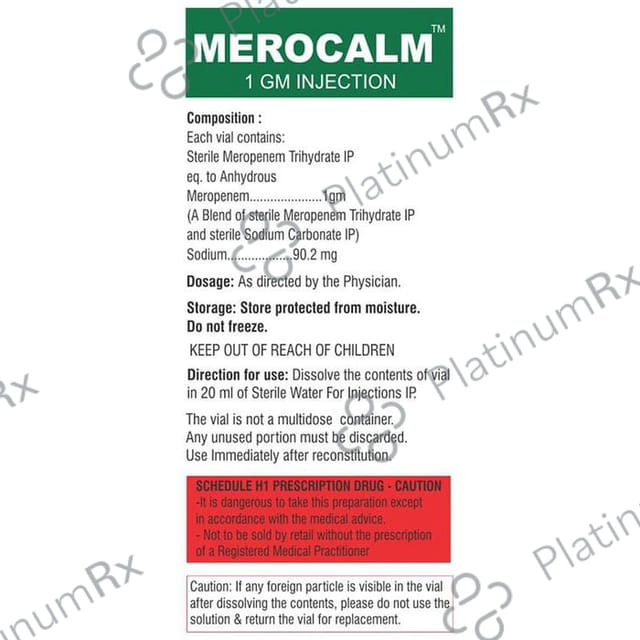Merocalm 1 GM Injection