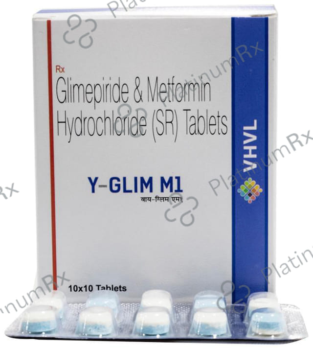 Y Glim M 1mg/500mg Tablet SR