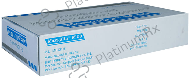 Maxgalin M 50mg Capsule 10s