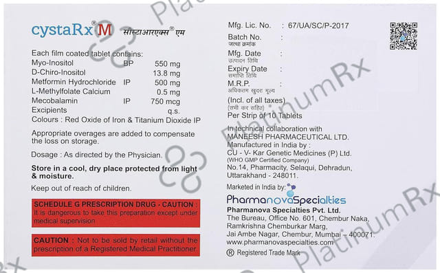 Cystarx M Tablet 10s