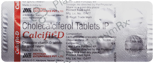 Calcifit D 10000IU Chewable Tablet 10s