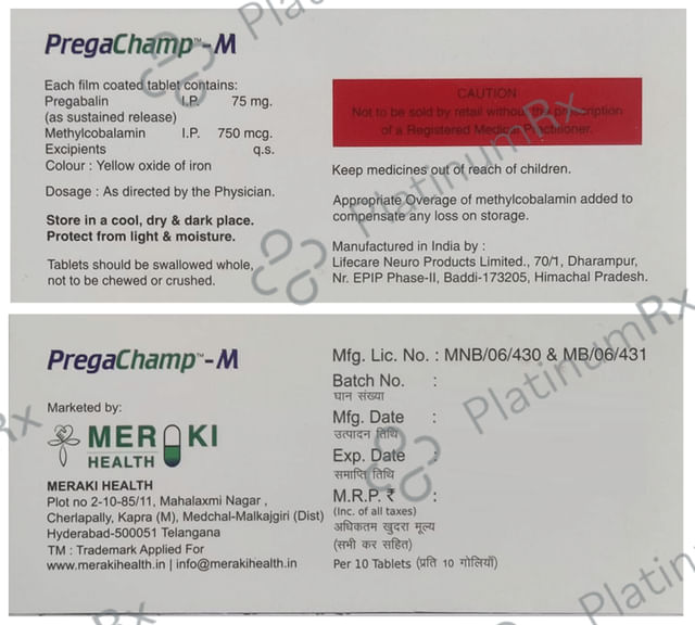 Pregachamp-M Tablet SR