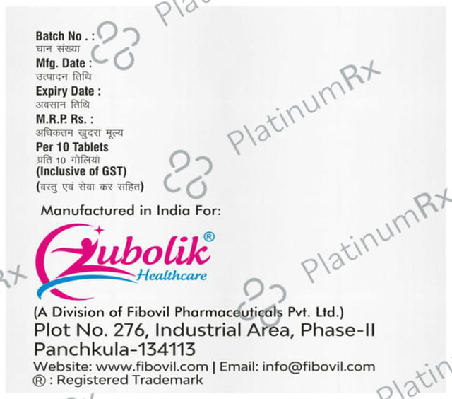 Zubomol P 100/325mg Tablet 10s