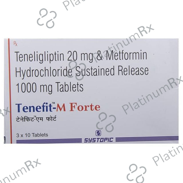 Tenefit M Forte 1000/20mg Tablet SR 10s