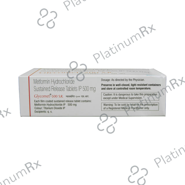 Glycomet 500mg Tablet SR 20s