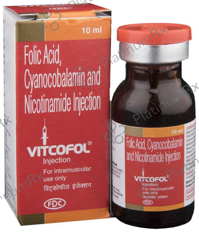Vitcofol 200/15mg/500mcg Injection 10ml