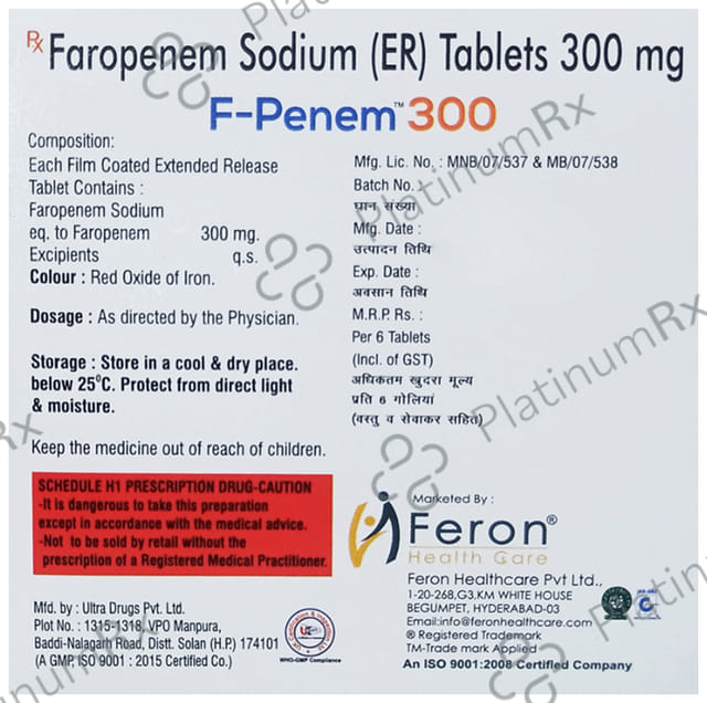 F-Penem 300 Tablet ER