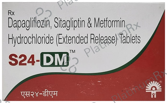 S24 DM 10/500/100mg Tablet 10s