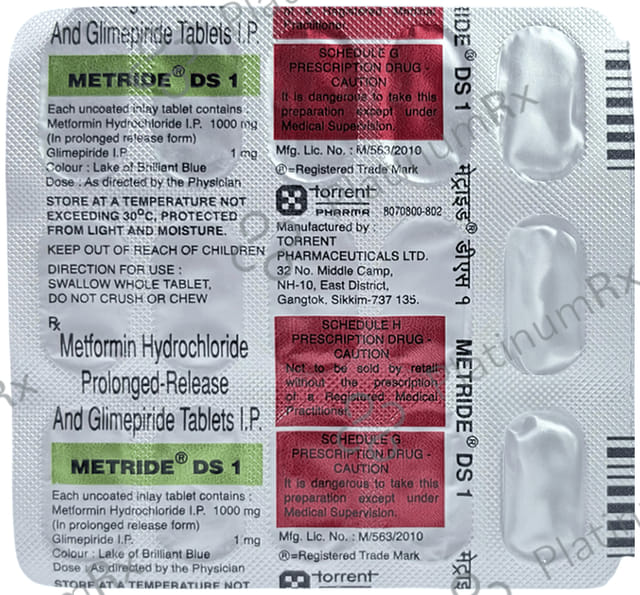 Metride DS 1 Tablet PR 15 Tablet PR