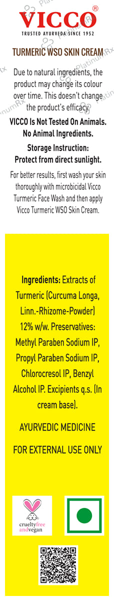 Vicco Turmeric Wso Skin Cream 30gm