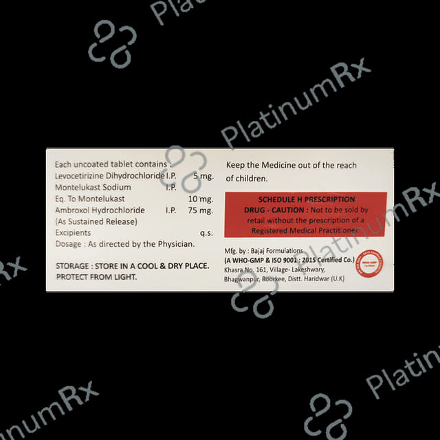 Levopalm MA 75/5/10mg Tablet SR 10s