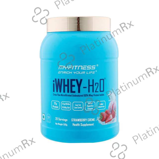 Myfitness iWhey - H2O Powder Strawberry Creme 500 gm