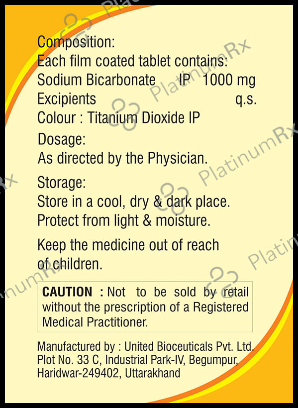 Sodicab Forte 1000mg Tablet 10s
