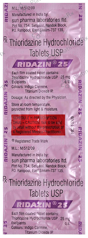 Ridazin 25mg Tablet 10s