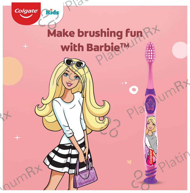 Colgate Kids Extra Soft Barbie Toothbrush 3 Toothbrushes