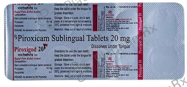 Piroxigod 20mg Tablet 10s