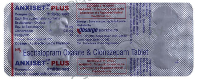 Anxiset Plus 0.5/10mg Tablet 10s