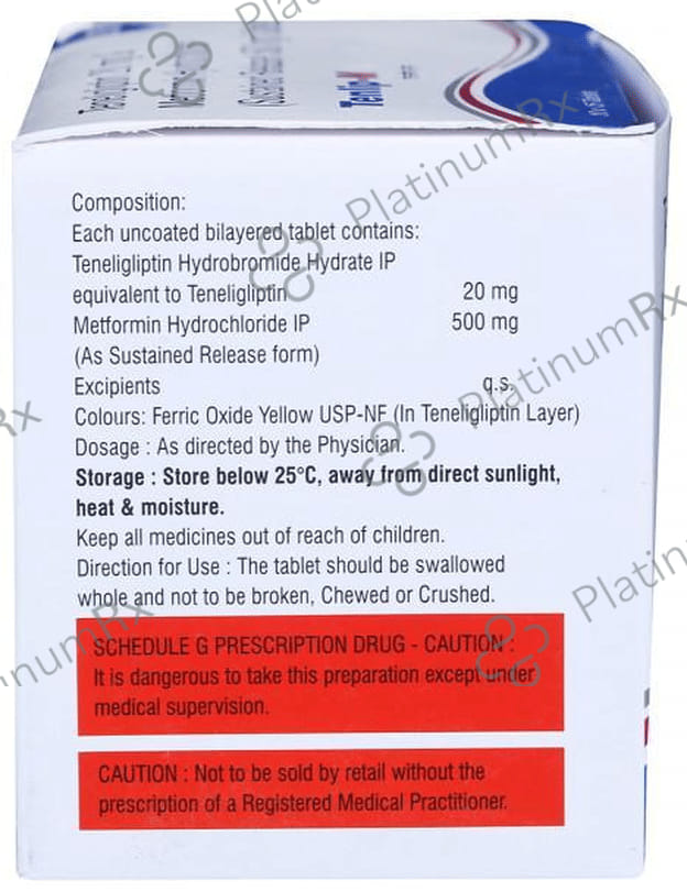 Tenlip M 500/20mg Tablet SR 15s