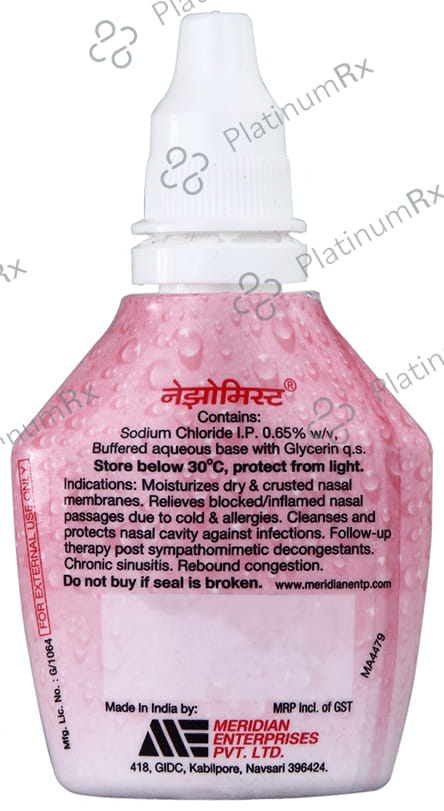Nasomist Saline Nasal Spray 20ml