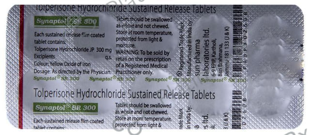 Synaptol SR 300mg Tablet 10s