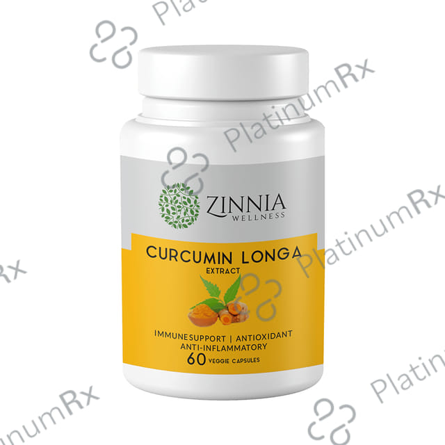 Zinnia Wellness Curcumin Longa Extract Veggie Capsule