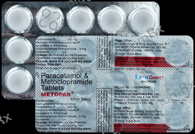 Metopar 5/500mg Tablet 15s
