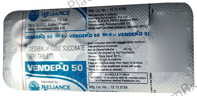 Vendep D 50mg Tablet ER 10s