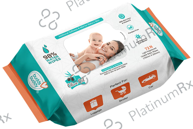 Buddsbuddy Olive Oil Light Fragranced Usable Baby Wipes (72 Each) 1 Pack