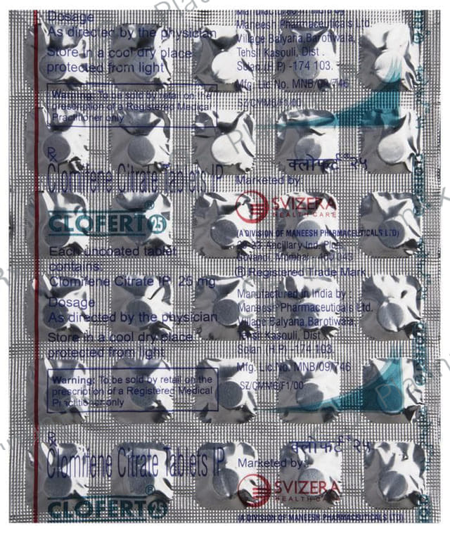 Clofert 25mg Tablet 30s