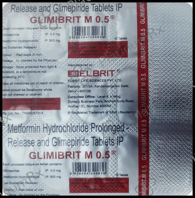 Glimibrit M 0.5 Tablet PR